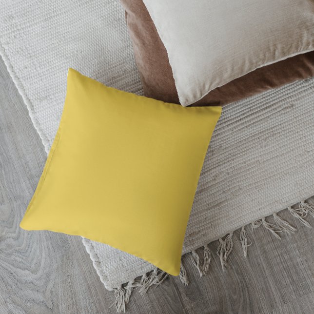 Coussin décoratif jaune moutarde de style Mid-Cent (Créateur téléchargé)