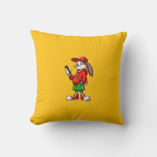 Coussin décoratif joli lapin Design de lapin esthé (Recto)