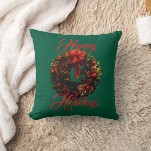 Coussin décoratif "Joyeuses Fêtes"