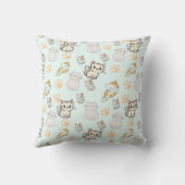 Coussin décoratif Kawaii Chatons & Pattes Mignon (Verso)