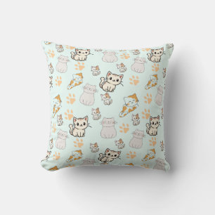 Coussin décoratif Kawaii Chatons & Pattes Mignon