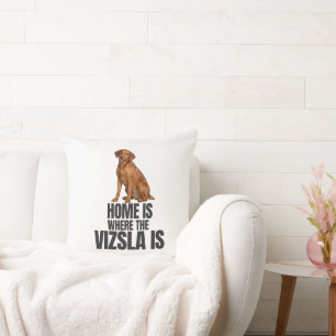 Coussin Décoratif 'La Maison Est Là Où Est Le Vizs