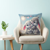 Coussin décoratif Lapin Mignon Fête des Mères (Chaise)