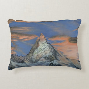 Coussin Décoratif - "Le Matterhorn Au Coucher Du S