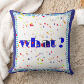 COUSSIN DÉCORATIF LOGO WHAT! (Couverture)
