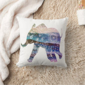 Coussin décoratif Mandala Eléphant Art (Couverture)