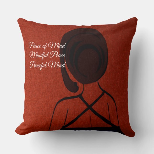Coussin décoratif Mantra Paisible (Recto)