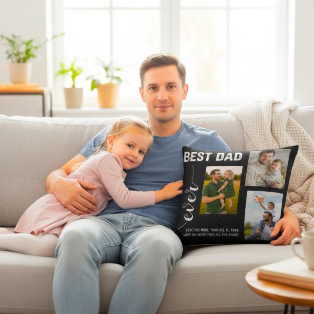  Coussin décoratif « Meilleur papa du monde » avec (Créateur téléchargé)
