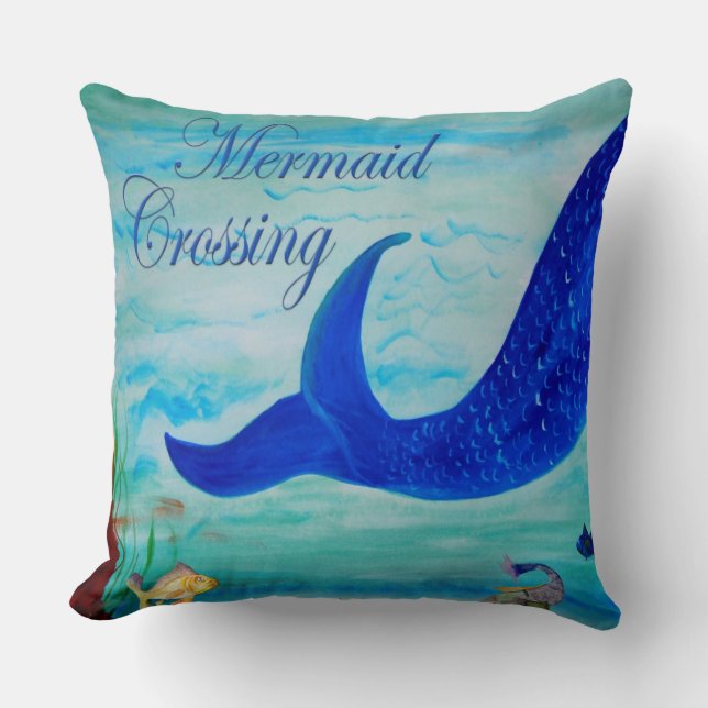 Coussin décoratif Mermaid Crossing (Recto)