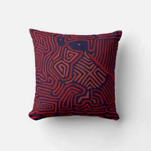 Coussin décoratif Mola Art Populaire Indien Kuna