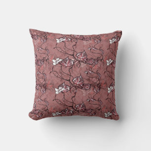 « Coussin décoratif Monochrome Ginkgo Grace » 🌿✨