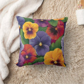 Coussin décoratif motif coquelicot (Couverture)