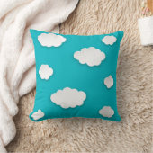 Coussin décoratif motif Nuages sur Ciel Bleu – Sér (Couverture)