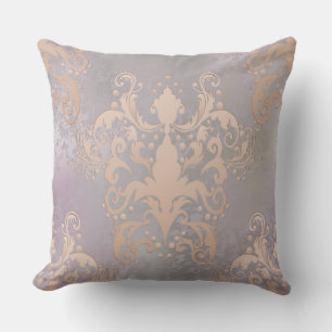 Coussin décoratif multi-or/violet réversible