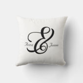 Coussin décoratif Octavia esperluette pour couple (Verso)