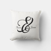 Coussin décoratif Octavia esperluette pour couple (Recto)