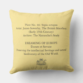 Coussin décoratif Octopus Vintage n°46 | Dark Acad