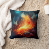 Coussin décoratif - Œuvre d'art Flammes (Couverture)