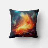 Coussin décoratif - Œuvre d'art Flammes (Verso)