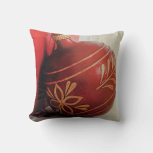 COUSSIN DÉCORATIF ORNEMENT DE NOËL ANCIEN STYLE