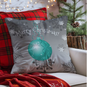 Coussin décoratif ornement de Noël fantaisie sarce
