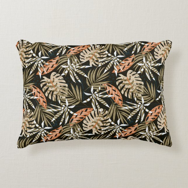 Coussin Décoratif Palmiers Tropicaux (Devant)