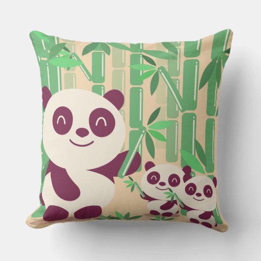 Coussin décoratif Panda (Recto)