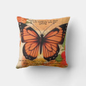 Coussin décoratif papillon 1 Timothée 4:12 (Verso)