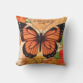 Coussin décoratif papillon 1 Timothée 4:12 (Recto)