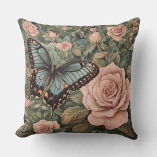 Coussin décoratif papillon de William Morris