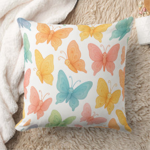 Coussin décoratif "Papillons Fantaisistes"