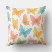 Coussin décoratif "Papillons Fantaisistes" (Verso)