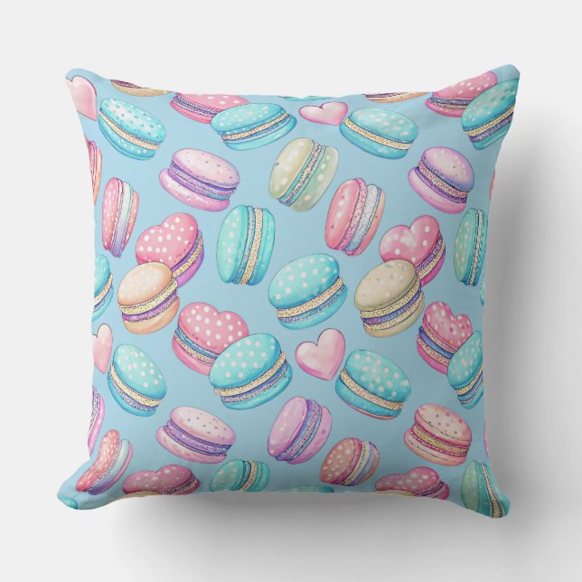 Coussin décoratif Pastel Macaron 20"x20" (Recto)