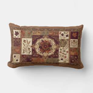 Coussin décoratif patchwork de quilt d'automne vi