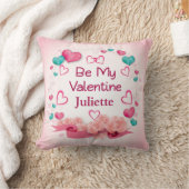 Coussin décoratif personnalisé 'Sois mon Valentin' (Couverture)