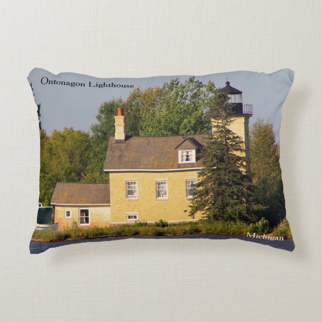 coussin décoratif phare d'Ontonagon (Devant)