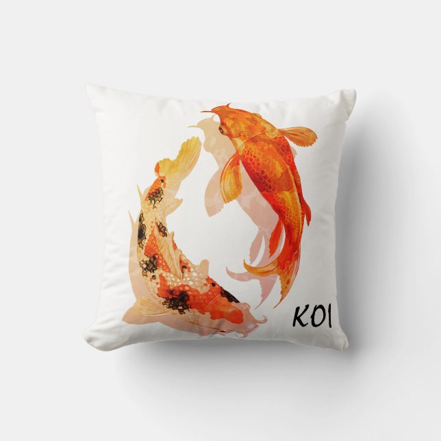Coussin décoratif - Poisson KOI (Recto)