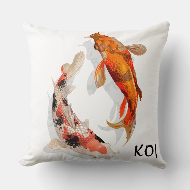 Coussin décoratif - Poisson KOI (Recto)