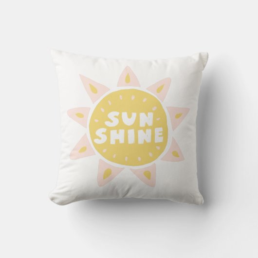 Coussin décoratif pour chambre de bébé Sunshine (Recto)