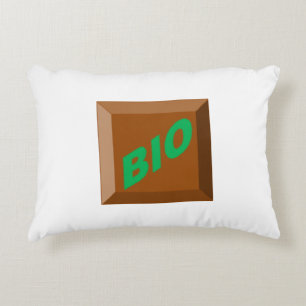 Coussin décoratif pour enfants CHOCOLAT BIO