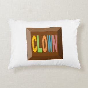 Coussin décoratif pour enfants CHOCOLAT CLOWN