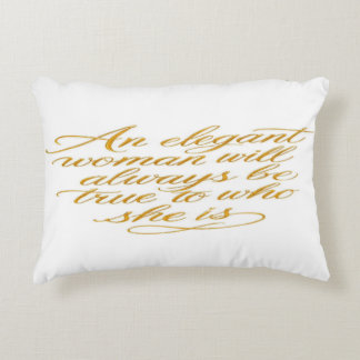 Coussin décoratif pour femmes avec citation inspir