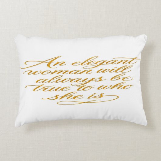 Coussin décoratif pour femmes avec citation inspir (Devant)