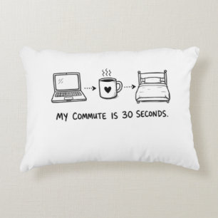 Coussin décoratif pour travailleur à distance avec