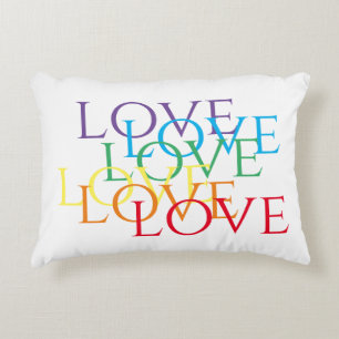 COUSSIN DÉCORATIF RAINBOW LOVE