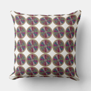 Coussin décoratif rétro Carrelé Paisley
