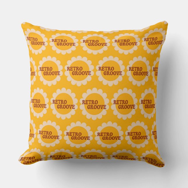 Coussin décoratif Retro Groove (Recto)