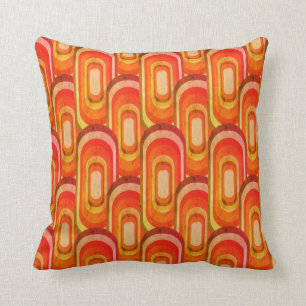 coussin décoratif rétro les années 70 style ann
