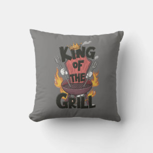 Coussin décoratif Roi du Grill FÊTE DES PÈRES