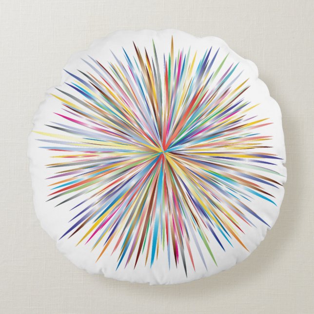 Coussin décoratif rond (40,6 cm) (Devant)